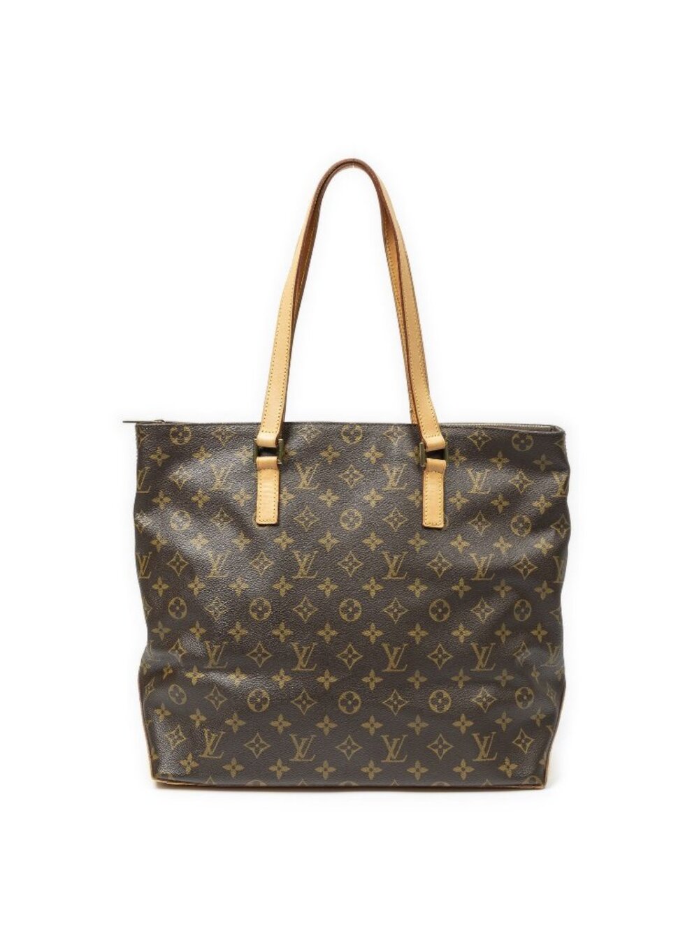 Louis Vuitton Cabas Mezzo Brown Monogram Canvas Tote Bag